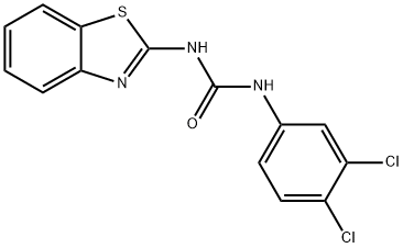 N-(1,3-benzothiazol-2-yl)-N'-(3,4-dichlorophenyl)urea Struktur