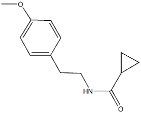 N-[2-(4-methoxyphenyl)ethyl]cyclopropanecarboxamide 结构式