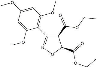 diethyl 3-(2,4,6-trimethoxyphenyl)-4,5-dihydro-4,5-isoxazoledicarboxylate 结构式