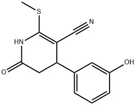 4-(3-hydroxyphenyl)-2-(methylsulfanyl)-6-oxo-1,4,5,6-tetrahydro-3-pyridinecarbonitrile Structure