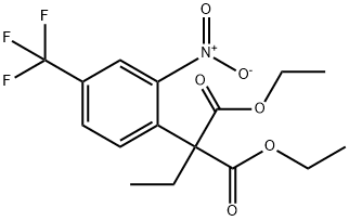 diethyl 2-ethyl-2-[2-nitro-4-(trifluoromethyl)phenyl]malonate,26465-38-3,结构式