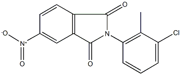 2-(3-chloro-2-methylphenyl)-5-nitro-1H-isoindole-1,3(2H)-dione,26491-37-2,结构式