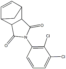 4-(2,3-dichlorophenyl)-4-azatricyclo[5.2.1.0~2,6~]dec-8-ene-3,5-dione 化学構造式