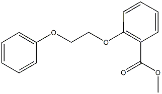 methyl 2-(2-phenoxyethoxy)benzoate 化学構造式