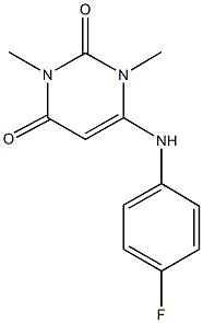 6-(4-fluoroanilino)-1,3-dimethyl-2,4(1H,3H)-pyrimidinedione|