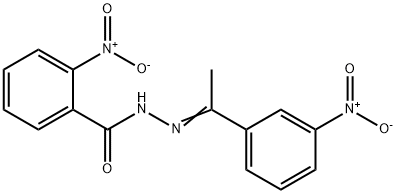 2-nitro-N'-(1-{3-nitrophenyl}ethylidene)benzohydrazide Structure