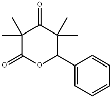 3,3,5,5-tetramethyl-6-phenyldihydro-2H-pyran-2,4(3H)-dione 化学構造式