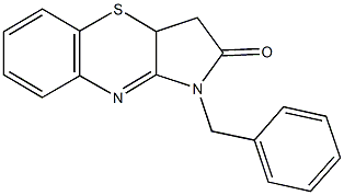 1-benzyl-3,3a-dihydropyrrolo[3,2-b][1,4]benzothiazin-2(1H)-one,2694-30-6,结构式