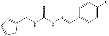 26959-92-2 4-chlorobenzaldehyde N-(2-furylmethyl)thiosemicarbazone