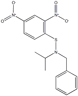 1-{[benzyl(isopropyl)amino]sulfanyl}-2,4-dinitrobenzene,26979-47-5,结构式