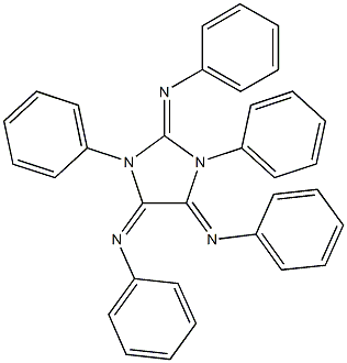 N-[1,3-diphenyl-4,5-bis(phenylimino)imidazolidin-2-ylidene]aniline Structure