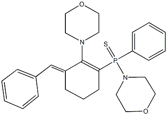 3-benzylidene-2-(4-morpholinyl)-1-cyclohexen-1-yl(4-morpholinyl)phenylphosphine sulfide|
