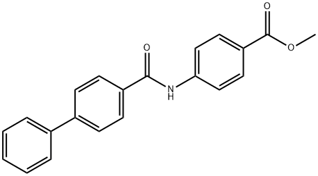 methyl 4-[([1,1'-biphenyl]-4-ylcarbonyl)amino]benzoate 化学構造式