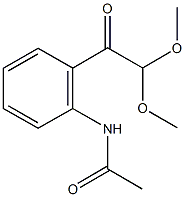 N-[2-(2,2-dimethoxyacetyl)phenyl]acetamide Struktur