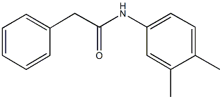 N-(3,4-dimethylphenyl)-2-phenylacetamide 结构式