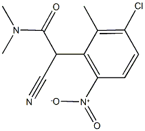 2-{3-chloro-6-nitro-2-methylphenyl}-2-cyano-N,N-dimethylacetamide|