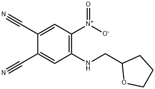 4-nitro-5-[(tetrahydro-2-furanylmethyl)amino]phthalonitrile 结构式