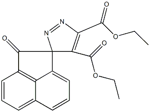 diethyl 1(2H)-oxospiro[acenaphthylene-2,3'-(3'H)-pyrazole]-4',5'-dicarboxylate,27545-01-3,结构式