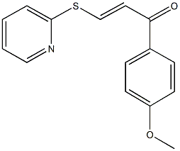 1-(4-methoxyphenyl)-3-(2-pyridinylsulfanyl)-2-propen-1-one Structure