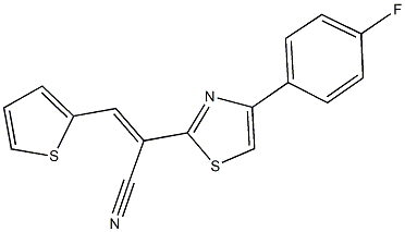 277756-72-6 2-[4-(4-fluorophenyl)-1,3-thiazol-2-yl]-3-(2-thienyl)acrylonitrile