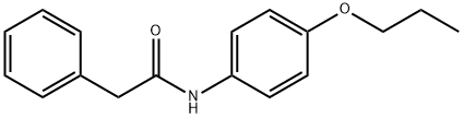 2-phenyl-N-(4-propoxyphenyl)acetamide 化学構造式