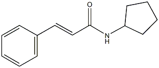 N-cyclopentyl-3-phenylacrylamide Structure