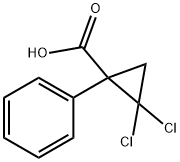 2,2-二氯-1-苯基环丙烷-1-羧酸, 27998-42-1, 结构式