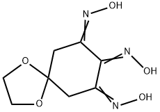 1,4-dioxaspiro[4.5]decane-7,8,9-trione trioxime Struktur