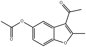 3-acetyl-2-methyl-1-benzofuran-5-yl acetate 化学構造式