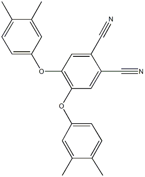 4,5-bis(3,4-dimethylphenoxy)phthalonitrile Struktur