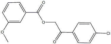 283170-96-7 2-(4-chlorophenyl)-2-oxoethyl 3-methoxybenzoate