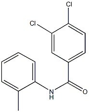 3,4-dichloro-N-(2-methylphenyl)benzamide 化学構造式