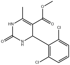 methyl 4-(2,6-dichlorophenyl)-6-methyl-2-oxo-1,2,3,4-tetrahydropyrimidine-5-carboxylate Structure
