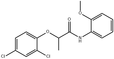2-(2,4-dichlorophenoxy)-N-(2-methoxyphenyl)propanamide Struktur