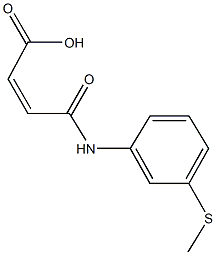 4-[3-(methylsulfanyl)anilino]-4-oxo-2-butenoic acid 结构式