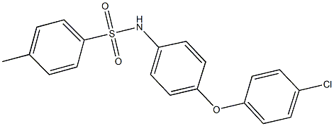 N-[4-(4-chlorophenoxy)phenyl]-4-methylbenzenesulfonamide,284489-27-6,结构式