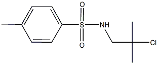 N-(2-chloro-2-methylpropyl)-4-methylbenzenesulfonamide Struktur