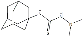 N-(1-adamantyl)-2,2-dimethylhydrazinecarbothioamide 结构式