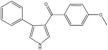 (4-methoxyphenyl)(4-phenyl-1H-pyrrol-3-yl)methanone Structure