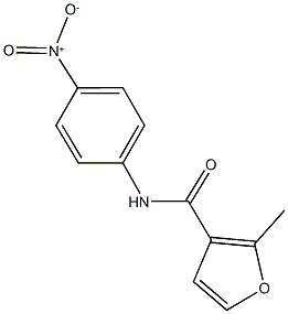 N-{4-nitrophenyl}-2-methyl-3-furamide Struktur