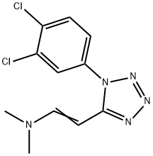 N-{2-[1-(3,4-dichlorophenyl)-1H-tetraazol-5-yl]vinyl}-N,N-dimethylamine 结构式