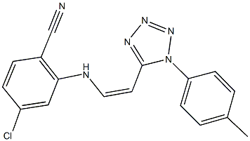 4-chloro-2-({2-[1-(4-methylphenyl)-1H-tetraazol-5-yl]vinyl}amino)benzonitrile|