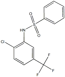 N-[2-chloro-5-(trifluoromethyl)phenyl]benzenesulfonamide Structure