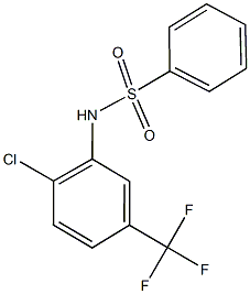 N-[2-chloro-5-(trifluoromethyl)phenyl]benzenesulfonamide|