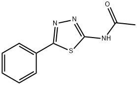 N-(5-phenyl-1,3,4-thiadiazol-2-yl)acetamide 化学構造式