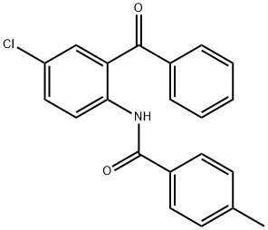 N-(2-benzoyl-4-chlorophenyl)-4-methylbenzamide Structure