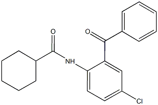 N-(2-benzoyl-4-chlorophenyl)cyclohexanecarboxamide Structure