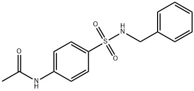 N-{4-[(benzylamino)sulfonyl]phenyl}acetamide 结构式