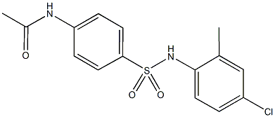 N-{4-[(4-chloro-2-methylanilino)sulfonyl]phenyl}acetamide|