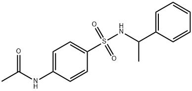 N-(4-{[(1-phenylethyl)amino]sulfonyl}phenyl)acetamide Structure